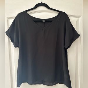 Woman’s Shein black blouse